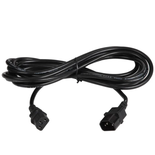 5 Metre Black IEC Light Extension Cable 10Amp