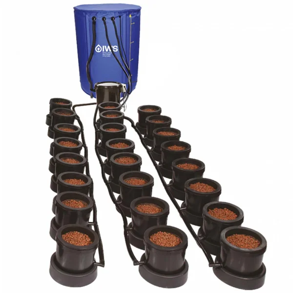 IWS Standard Flood & Drain Grow System with 10.5 Litre Punch Pots