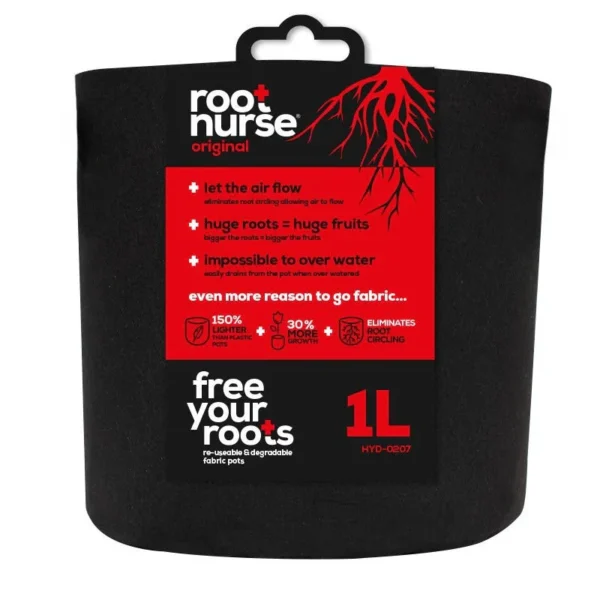 Root Nurse Round Black Fabric Pots - Image 3