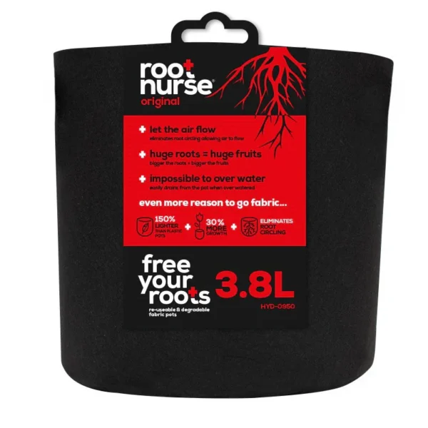 Root Nurse Round Black Fabric Pots - Image 2