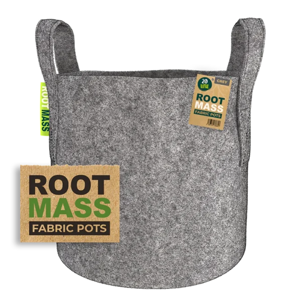 RootMass Grey Fabric Pot